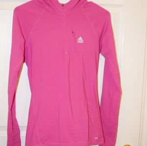 Adidas hooded Techfit 1/2 zip pullover